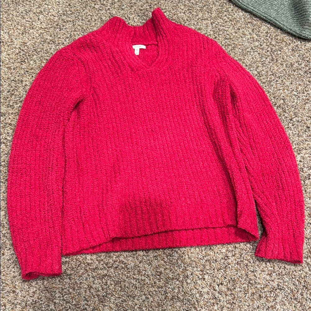 Maurices Red Cowl Neck Sweater with Turtleneck Style